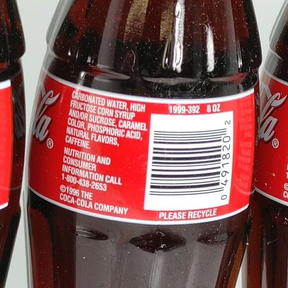 Set Of 6 Coca-Cola Classic Original Formula Energy Drink Bottles 8 Oz 237 ml - Picture 9 of 12